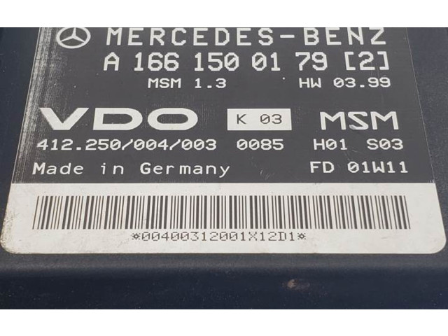 Řídící jednotka 412250004003   Mercedes-Benz A W168 1997