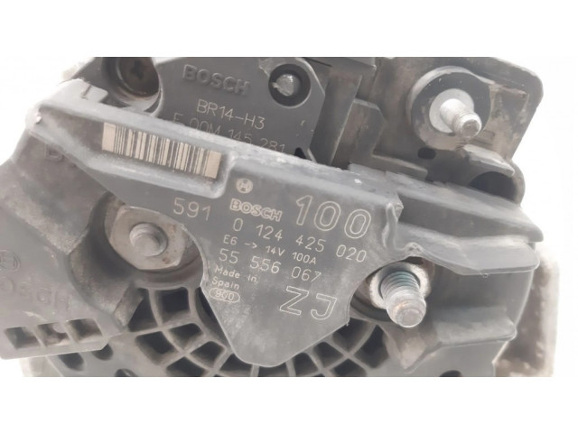Генератор 55556067, 0124425020   Opel Zafira B 1.6     