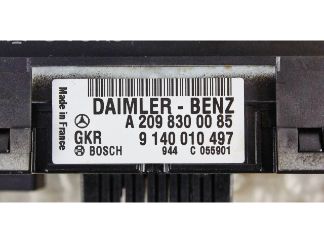 Блок управления климат-контролем a2098300085, 9140010497   Mercedes-Benz CLK A209 C209