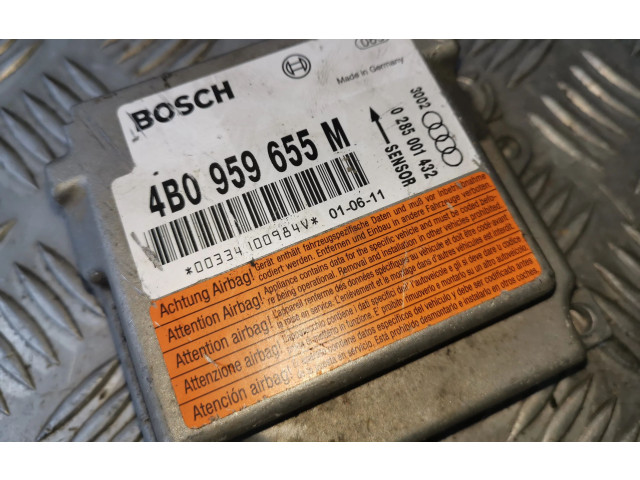 Блок подушек безопасности 4B0959655M, 0285001432   Audi A6 S6 C5 4B