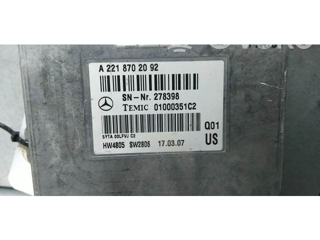 Блок управления A2218702092   Mercedes-Benz CL C216