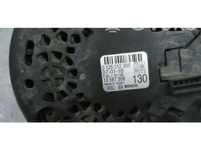 Генератор 13587308, 0126312006   Vauxhall Astra K      