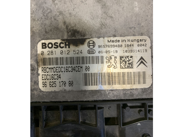 Řídící jednotka 9657699480, 0281012524   Citroen C3 Pluriel 2008