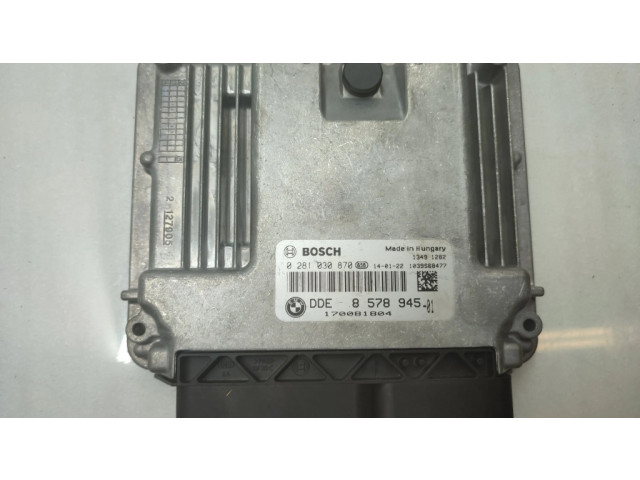 Řídící jednotka 8578945, 0281030870   BMW 1 F20 F21 2011