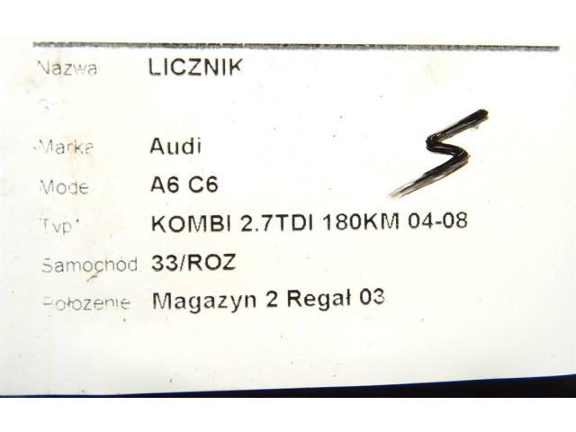 Přístrojová deska  Audi A6 Allroad C6 2005 503000731602  