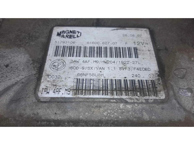 Řídící jednotka 51793106, 6160062707   Fiat Seicento/600 2008