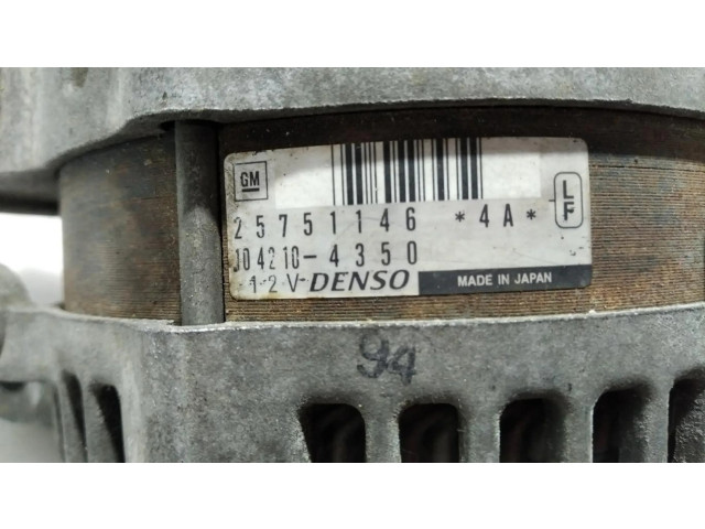Генератор 25751146   Cadillac STS 3.6     