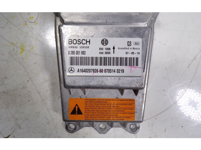 Блок подушек безопасности A1648208126, A1648207926   Mercedes-Benz ML AMG W164