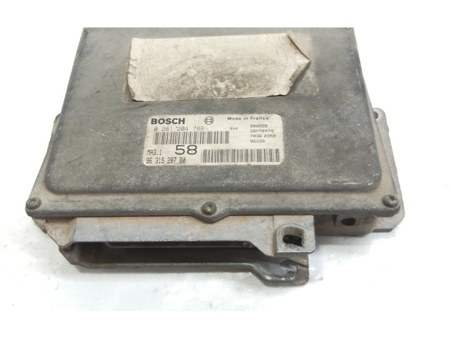 Řídící jednotka 9631528780, 9631528780   Peugeot 106 1998