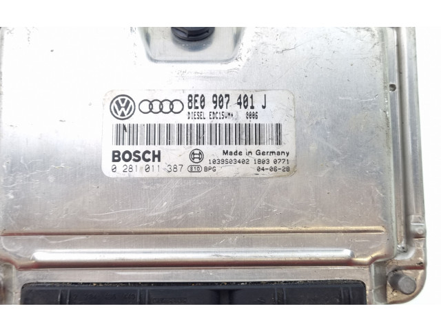 Řídící jednotka 8E0907401J, 0281011387   Audi A6 Allroad C5 2003