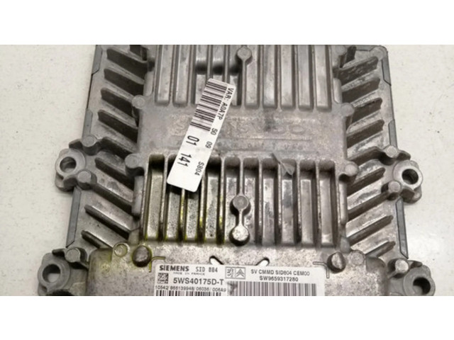 Řídící jednotka 5WS40175DT, HW9647568180   Peugeot 1007 2006
