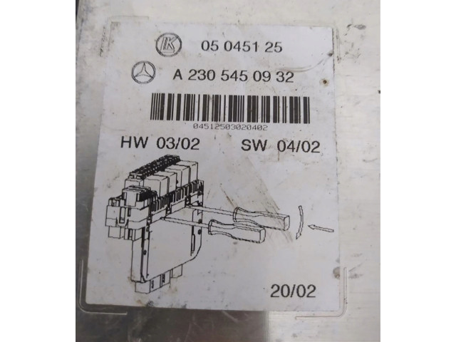 Блок комфорта A2305450932   Mercedes-Benz SL R230   