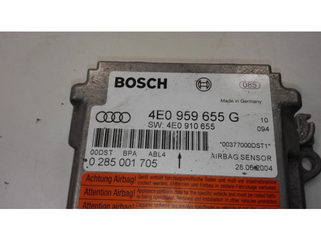 Блок подушек безопасности 4E0959655G, 0285001705   Audi A8 S8 D3 4E