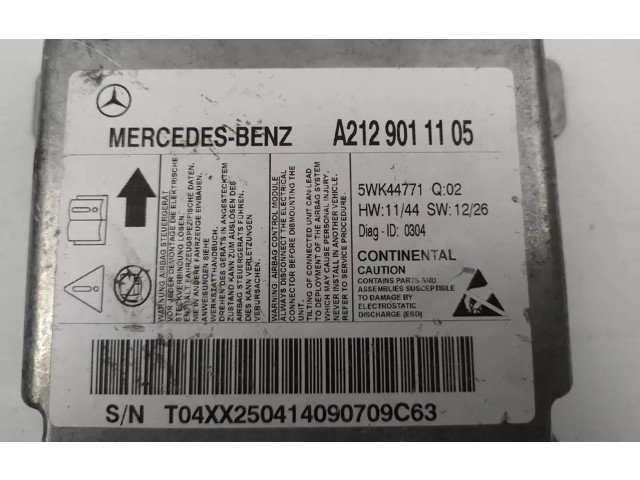 Блок подушек безопасности 5WK44771, A2129011105   Mercedes-Benz E W212