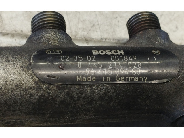 Vstřikovací lišta 0445214028, 9641509480   Peugeot 307  pro naftový motor 1.4 8hz 