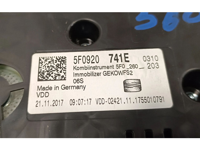 Панель приборов 5F0920741E, A2C12362200   Seat Ateca       