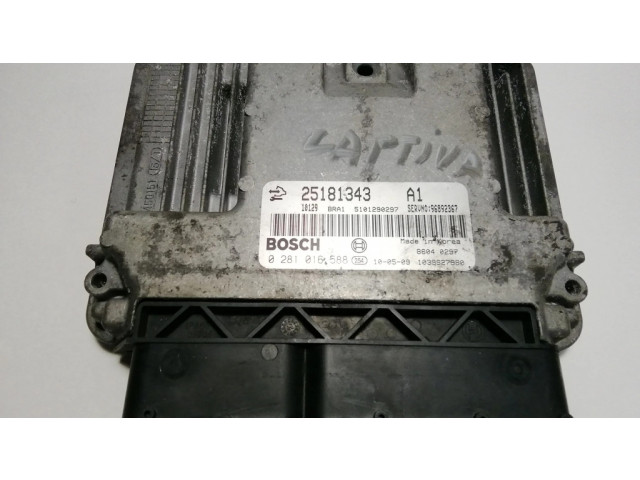 Řídící jednotka 25181343, 0281016588   Chevrolet Captiva 2009