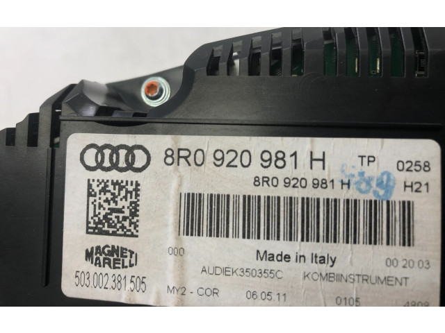 Панель приборов 8R0920981H   Audi Q5 SQ5       