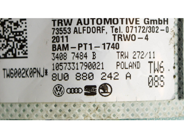 Подушка безопасности в сиденье 8U0880242A   Audi Q3 8U