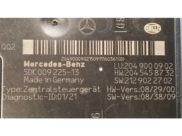   Pojistková skříňka 2049008902, 5DK00922513   Mercedes-Benz C W204 2007