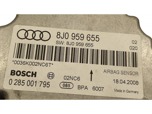 Блок подушек безопасности 8J0959655, 0285001795   Audi TT TTS Mk2