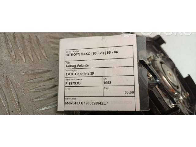 Подушка безопасности водителя 5507043XX   Citroen Saxo