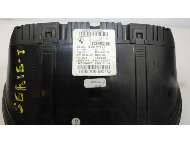 Přístrojová deska  BMW 1 E81 E87  IK922094901Q  