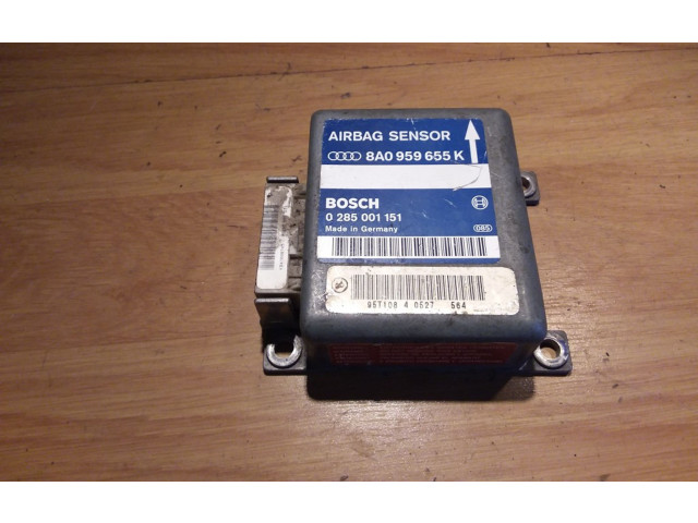 Блок подушек безопасности 8A0959655K, 0285001151   Audi A8 S8 D2 4D