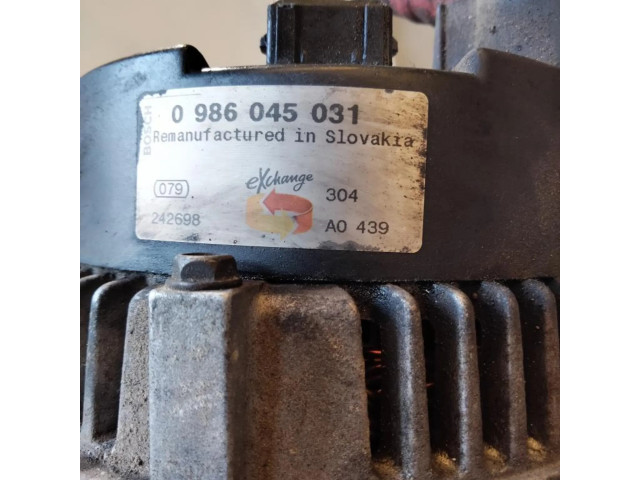 Генератор 0986045031, ALTERNADOR   Land Rover Range Rover L322 2.9     