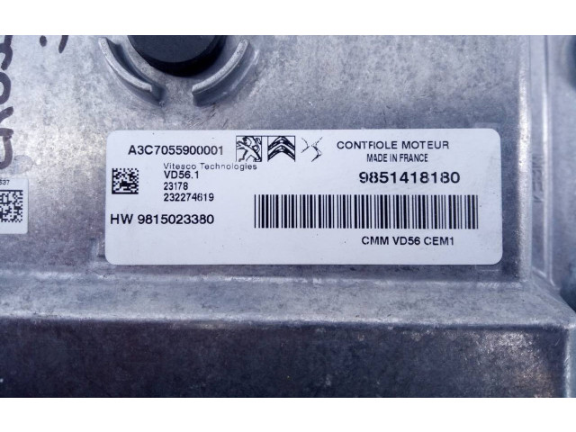 Řídící jednotka 9851418180, 9815023380   Opel Crossland X 2023