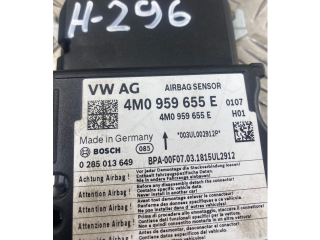 Блок подушек безопасности 4M0959655E   Audi A8 S8 D4 4H
