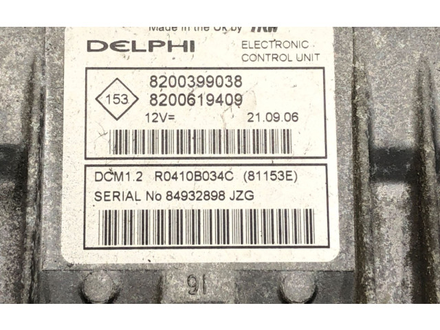 Řídící jednotka 8200399038   Nissan Micra 2005