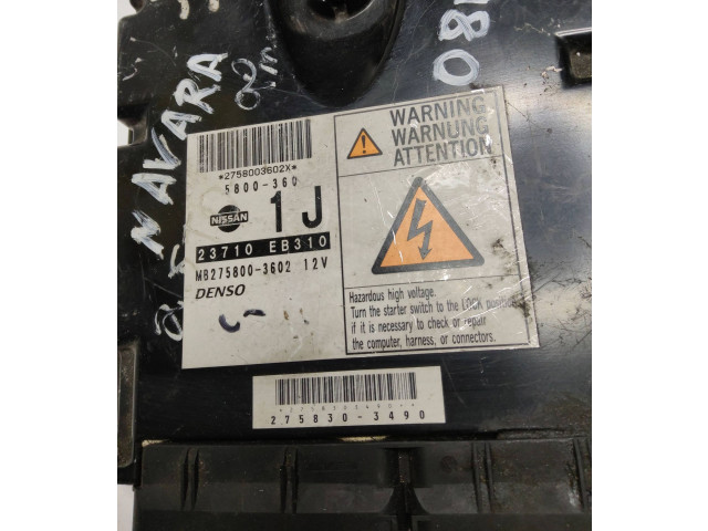 Řídící jednotka 23710EB310, 5800360   Nissan Navara D40 2008