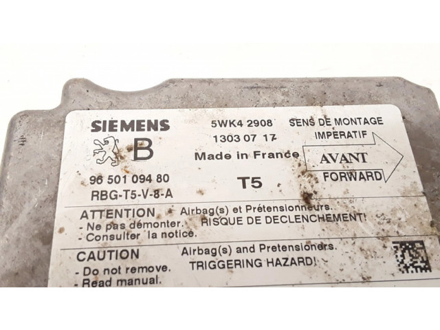 Блок подушек безопасности 9650109480, 5WK42908   Peugeot 307