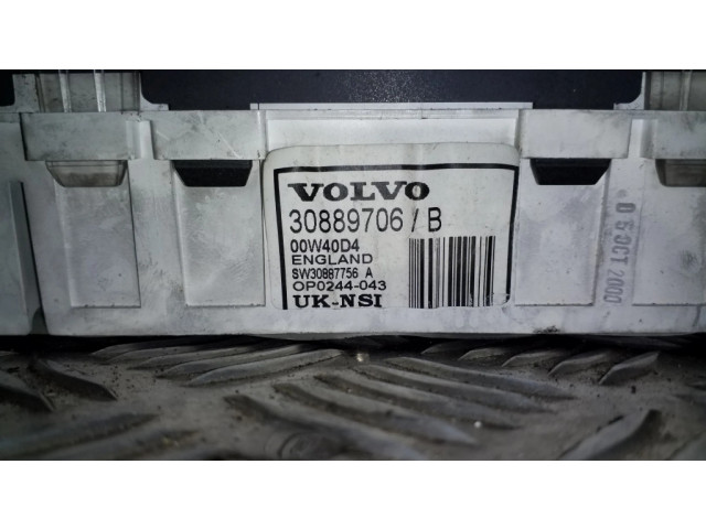 Панель приборов 30889706B, SW30887756A   Volvo S40, V40       