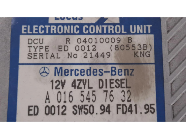 Řídící jednotka A0165457632   Mercedes-Benz E W210 1995