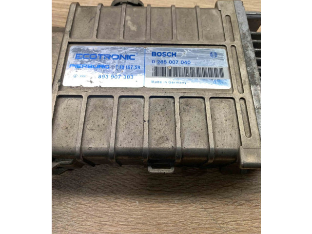 Řídící jednotka 0285007040, 893907383   Volkswagen Jetta II 1984