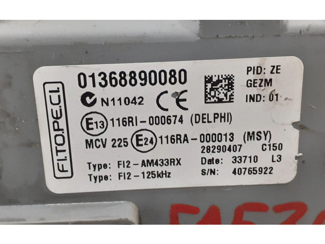 Pojistková skříňka Řídící jednotka BSM 01368890080, 116RI000674   Peugeot Bipper 2011