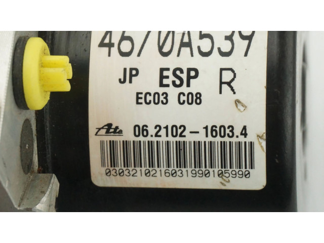 Jednotka ABS 4670A539, 06210216034   Mitsubishi Lancer X 2008