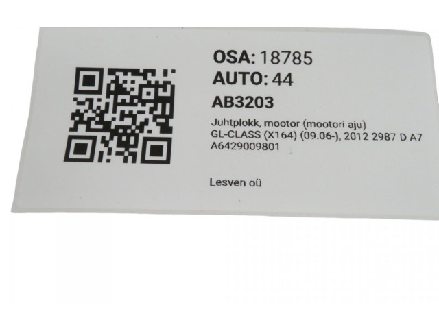 Řídící jednotka A6429009801, A6429009801   Mercedes-Benz GL X164 2012