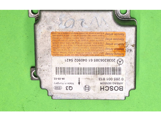 Блок подушек безопасности 2038206385, 0285001813   Mercedes-Benz C W203