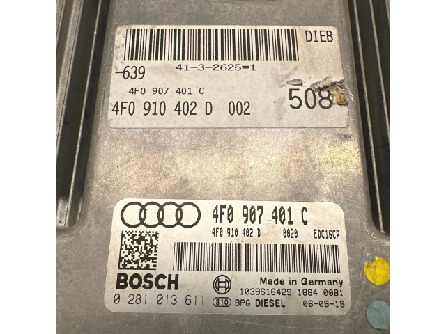 Блок управления двигателя 4F0907401C, 4F0910402D   Audi A6 S6 C6 4F