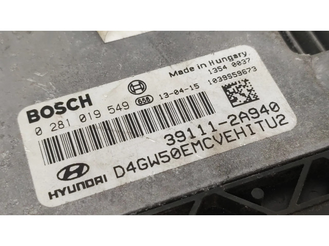 Řídící jednotka 391112A940, 0281019549   Hyundai i30 2013