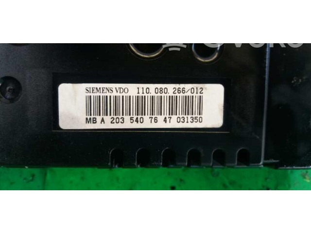 Přístrojová deska  Mercedes-Benz C W203 2004 A2C53091836  