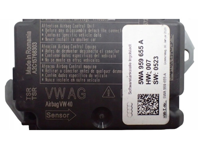 Блок управления надувных подушек 5WA959655A   Volkswagen Golf VIII   
