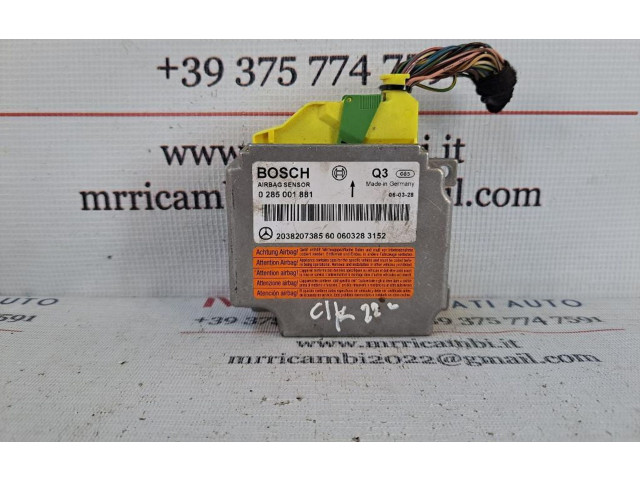 Блок подушек безопасности A2038207385, 646966   Mercedes-Benz CLK A209 C209