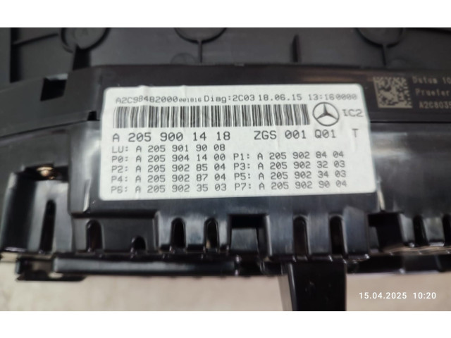 Přístrojová deska  Mercedes-Benz C W205 2016 A2059001418  