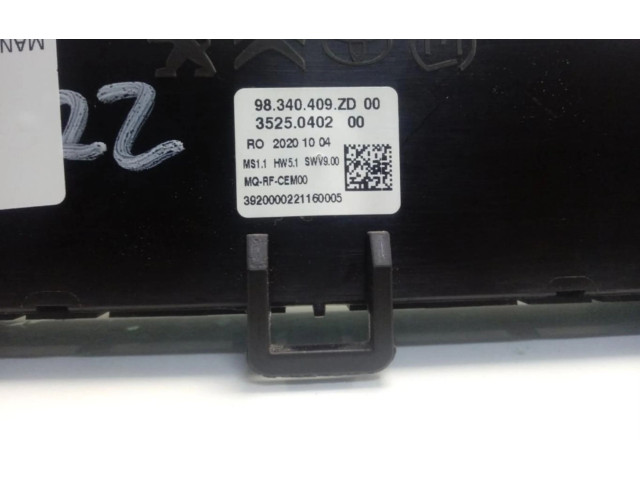 Блок управления климат-контролем 98340409ZD   Citroen Jumpy