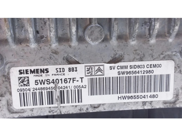 Řídící jednotka 9656412980, SW9656412980   Peugeot 407 2005