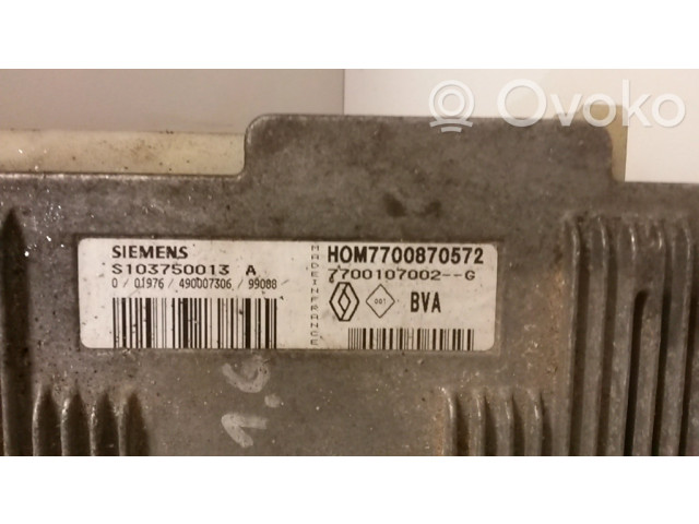 Řídící jednotka 7700870572, 7700107002   Renault Megane I 1996
